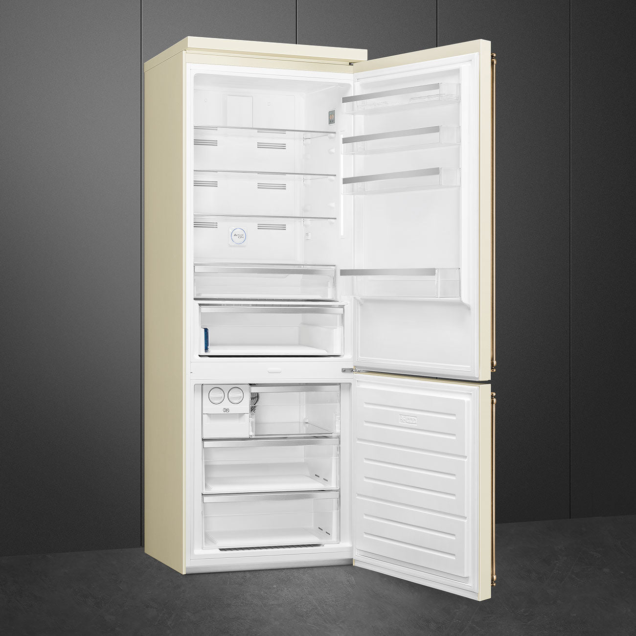 Tủ lạnh 2 ngăn cánh phải SMEG FA8005RPO5 màu kem