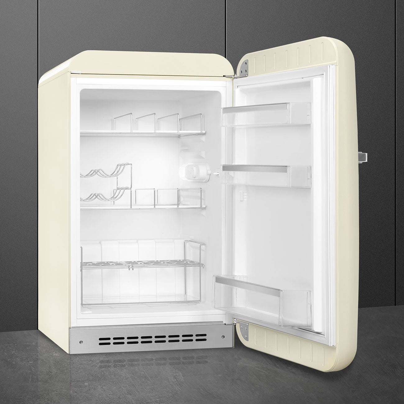 Tủ mát một cửa SMEG FAB10HRCR6 màu kem cánh phải
