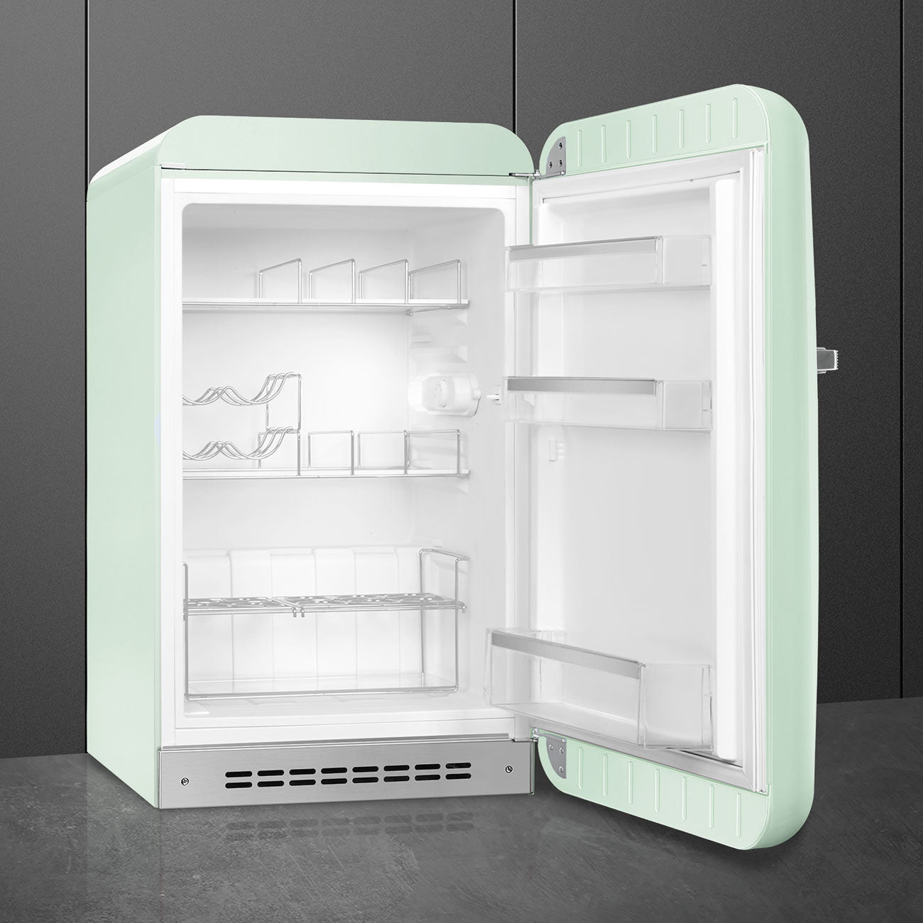 Tủ mát SMEG FAB10HRPG5 màu xanh lá cánh phải