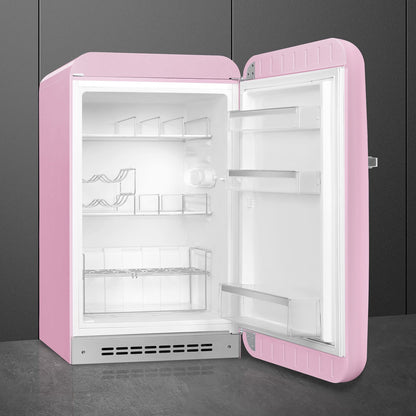 Tủ mát một cửa SMEG FAB10HRPK6 màu hồng cánh phải