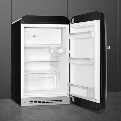 Tủ lạnh mini một cửa SMEG FAB10RBL5 màu đen cánh phải