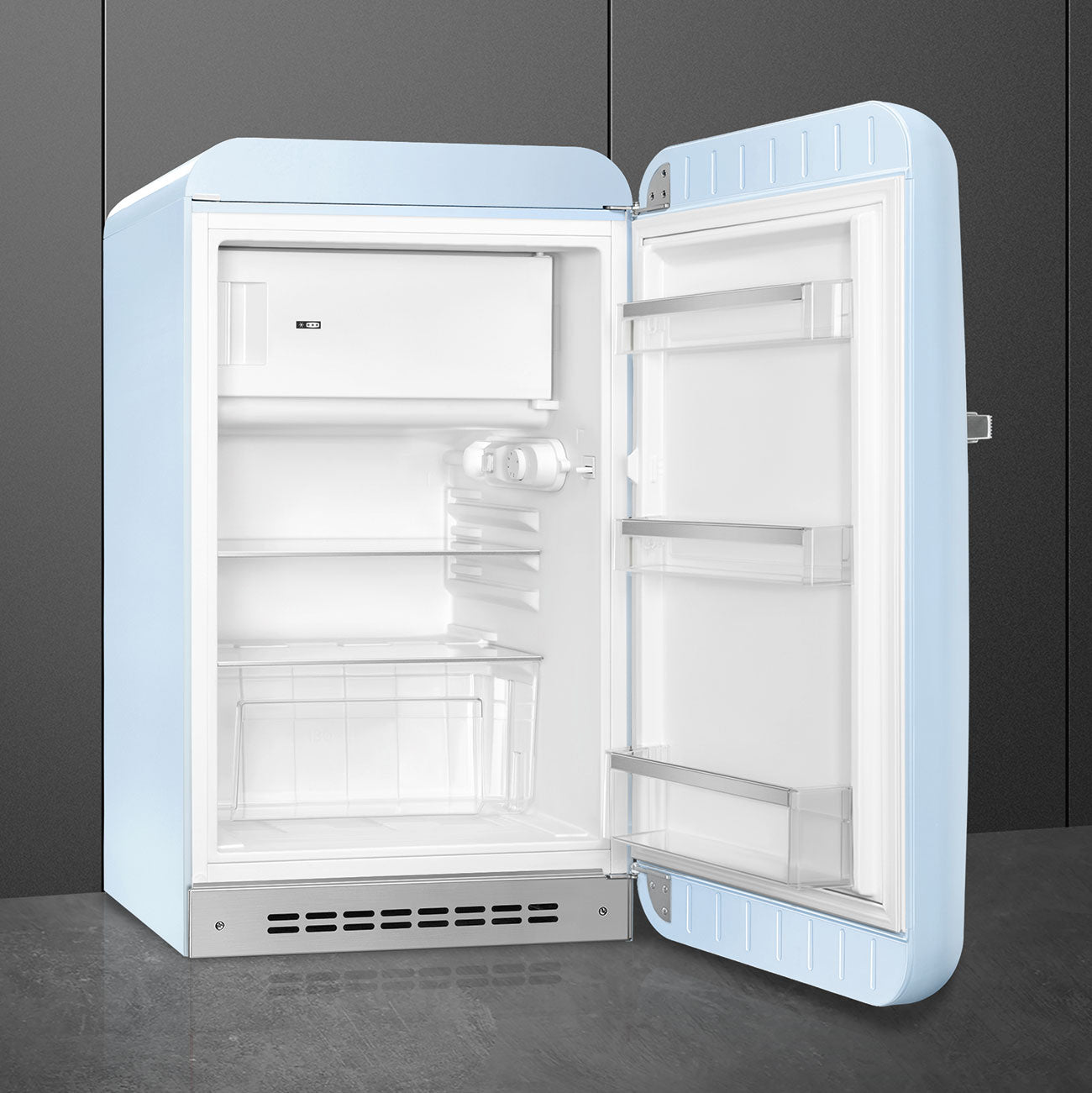 Tủ lạnh mini một cửa SMEG FAB10RPB5 màu xanh pastel cánh phải