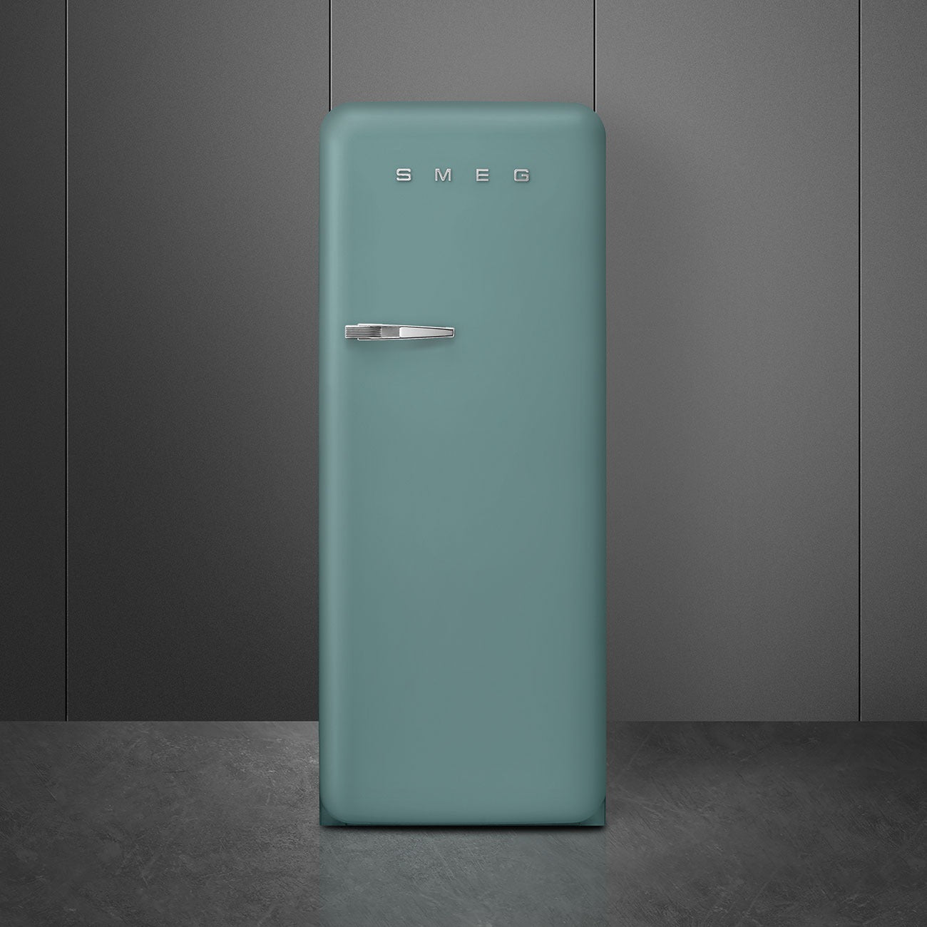 Tủ lạnh một cửa SMEG FAB28RDEG5 màu xanh ngọc lục bảo cánh phải