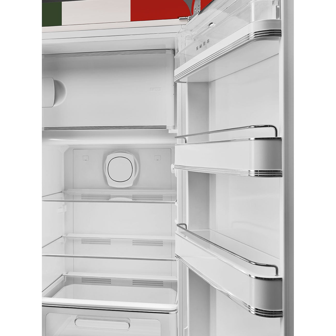 Tủ lạnh một cửa SMEG FAB28RDIT5 màu cờ Italy cánh phải