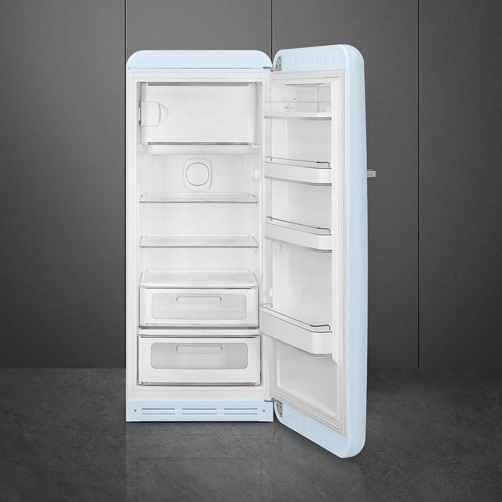 Tủ lạnh một cửa SMEG FAB28RPB5 màu xanh pastel cánh phải