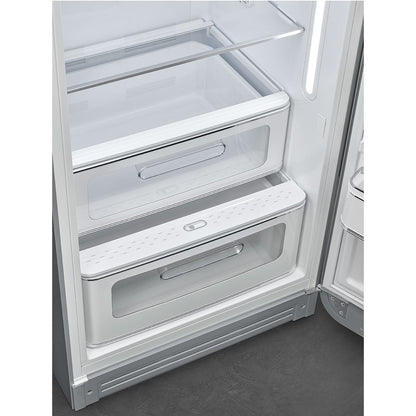 Tủ lạnh một cửa SMEG FAB28RSV5 màu bạc cánh phải
