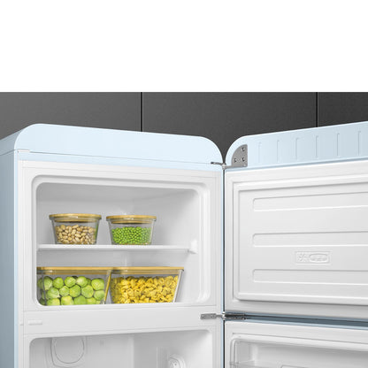 Tủ lạnh cửa đôi SMEG FAB30RPB5 màu xanh dương pastel cánh phải