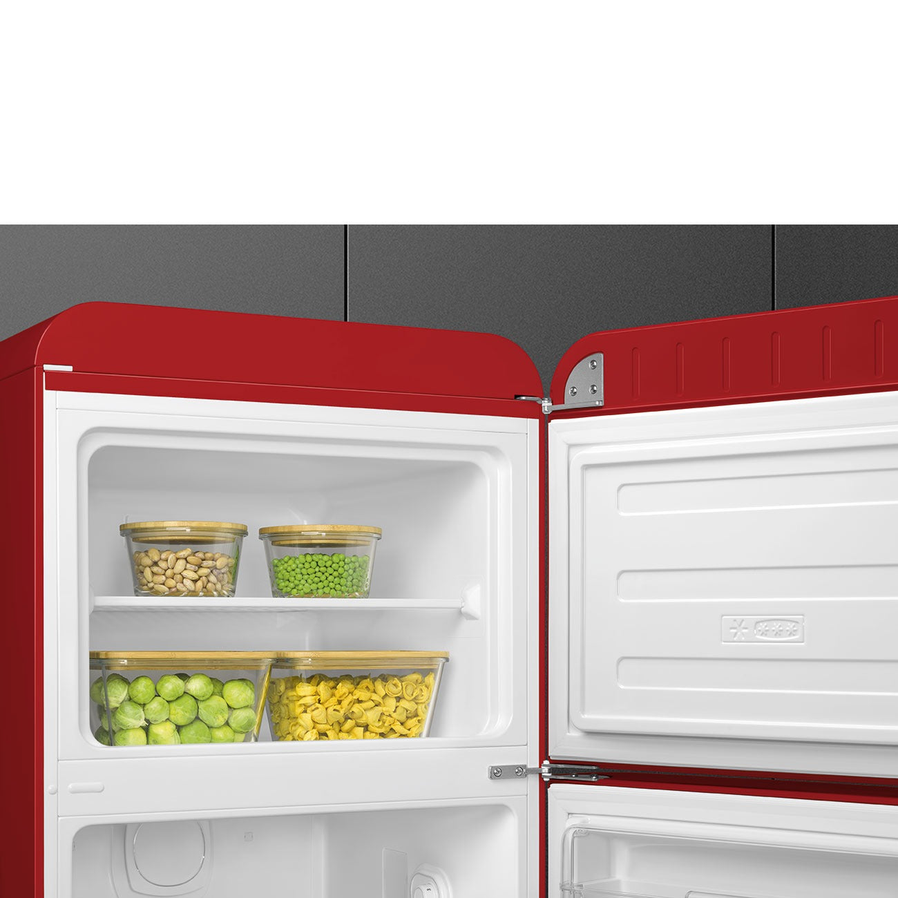 Tủ lạnh cửa đôi SMEG FAB30RRD5 màu đỏ cánh phải