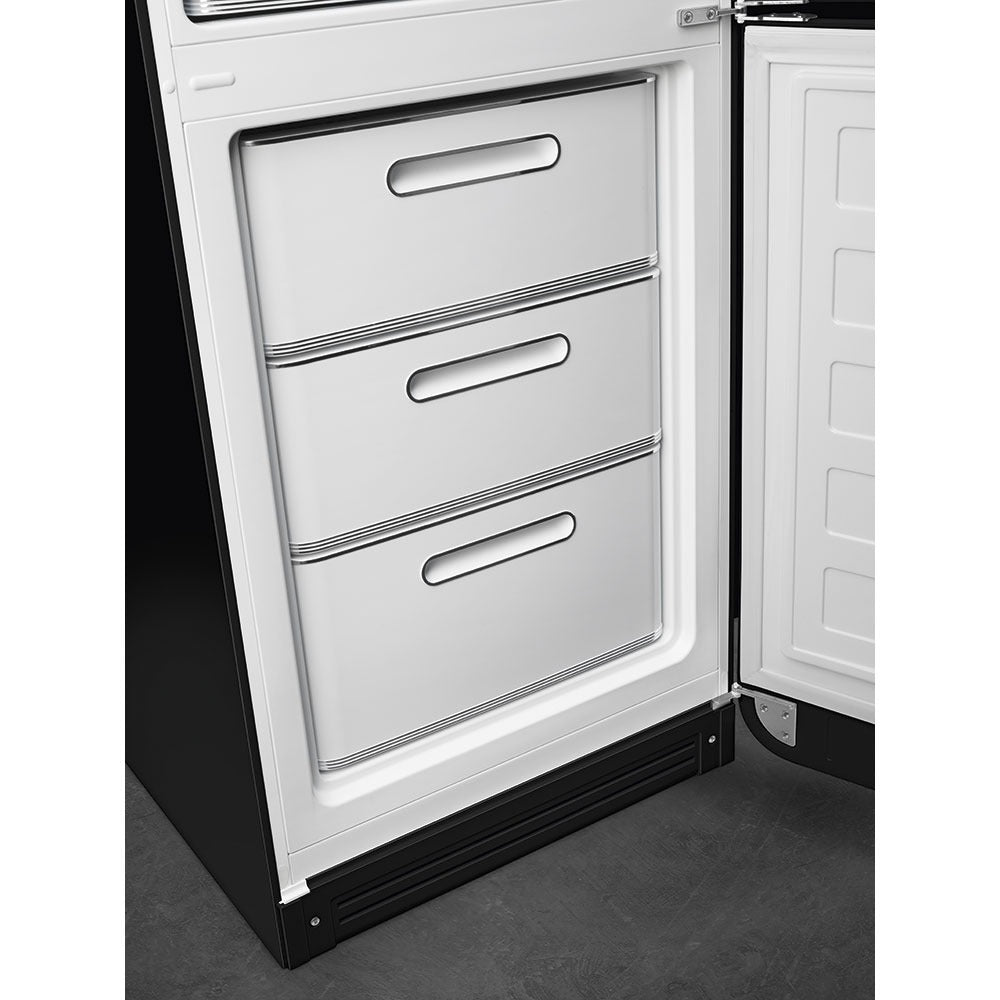 Tủ lạnh 2 ngăn SMEG FAB32RBL5 màu đen cánh phải