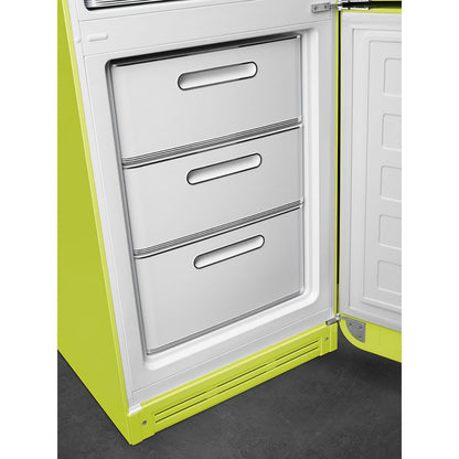 Tủ lạnh 2 ngăn SMEG FAB32RLI5 màu chanh xanh cánh phải