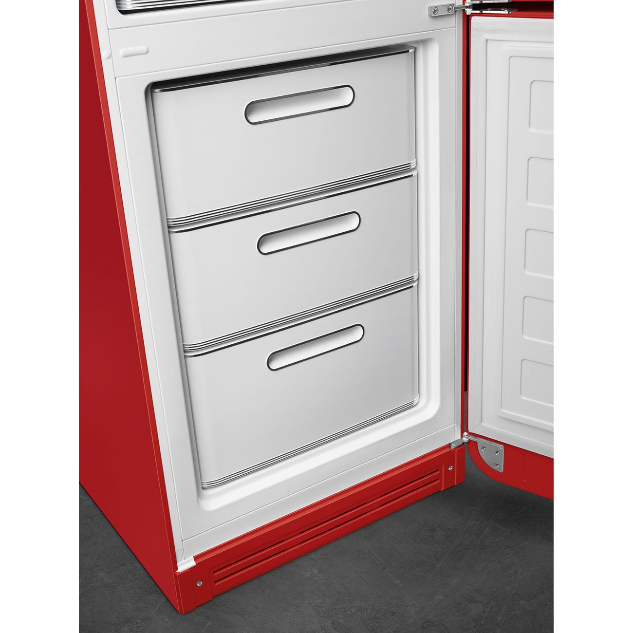 Tủ lạnh 2 ngăn SMEG FAB32RRD5 màu đỏ cánh phải