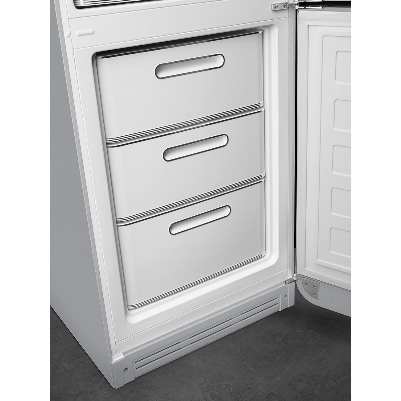 Tủ lạnh 2 ngăn SMEG FAB32RSV5 màu bạc cánh phải