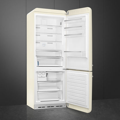 Tủ lạnh 2 ngăn đỉnh dưới SMEG FAB38RCR5 màu kem cánh phải