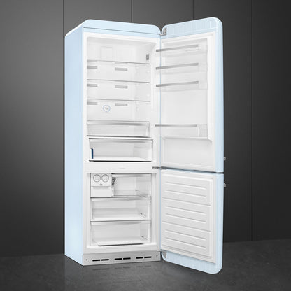 Tủ lạnh 2 ngăn đỉnh dưới SMEG FAB38RPB5 màu xanh dương cánh phải