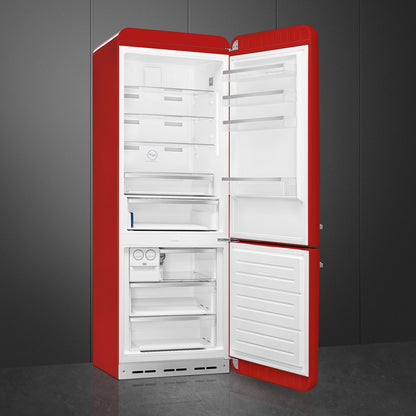 Tủ lạnh 2 ngăn đỉnh dưới SMEG FAB38RRD5 màu đỏ cánh phải