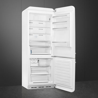 Tủ lạnh 2 ngăn đỉnh dưới SMEG FAB38RWH5 màu trắng cánh phải