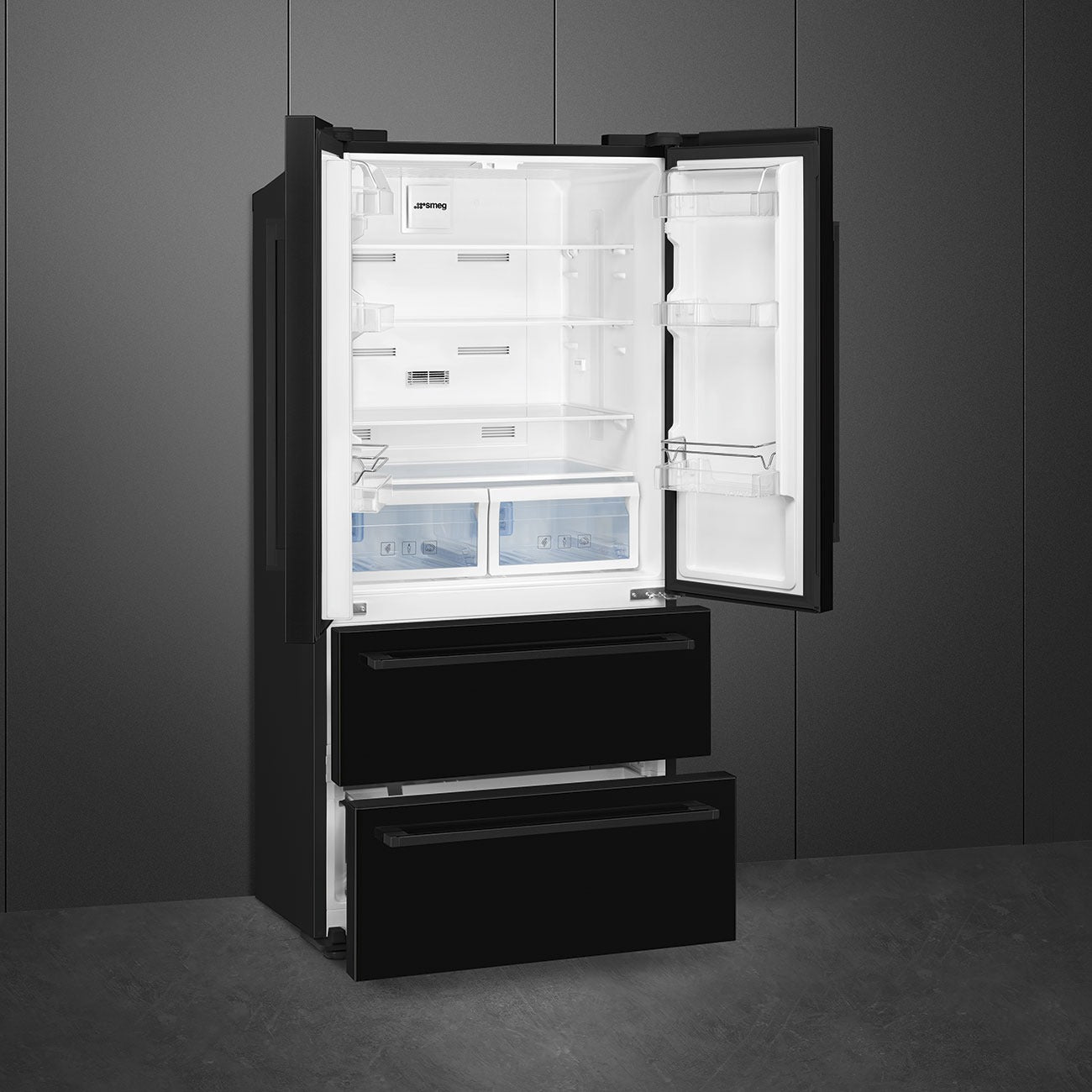 Tủ lạnh 4 ngăn SMEG FQ55FNDF màu đen