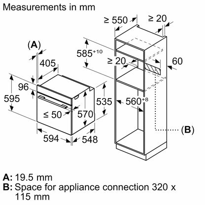 Lò nướng âm tủ Bosch HBA5360B0K