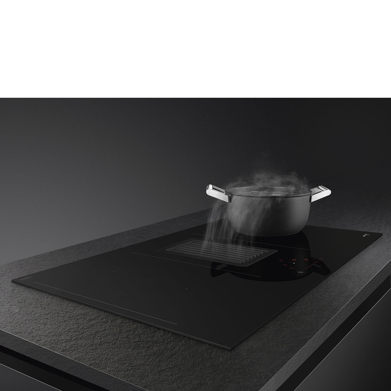 Bếp từ tích hợp hút mùi SMEG HOBD482D