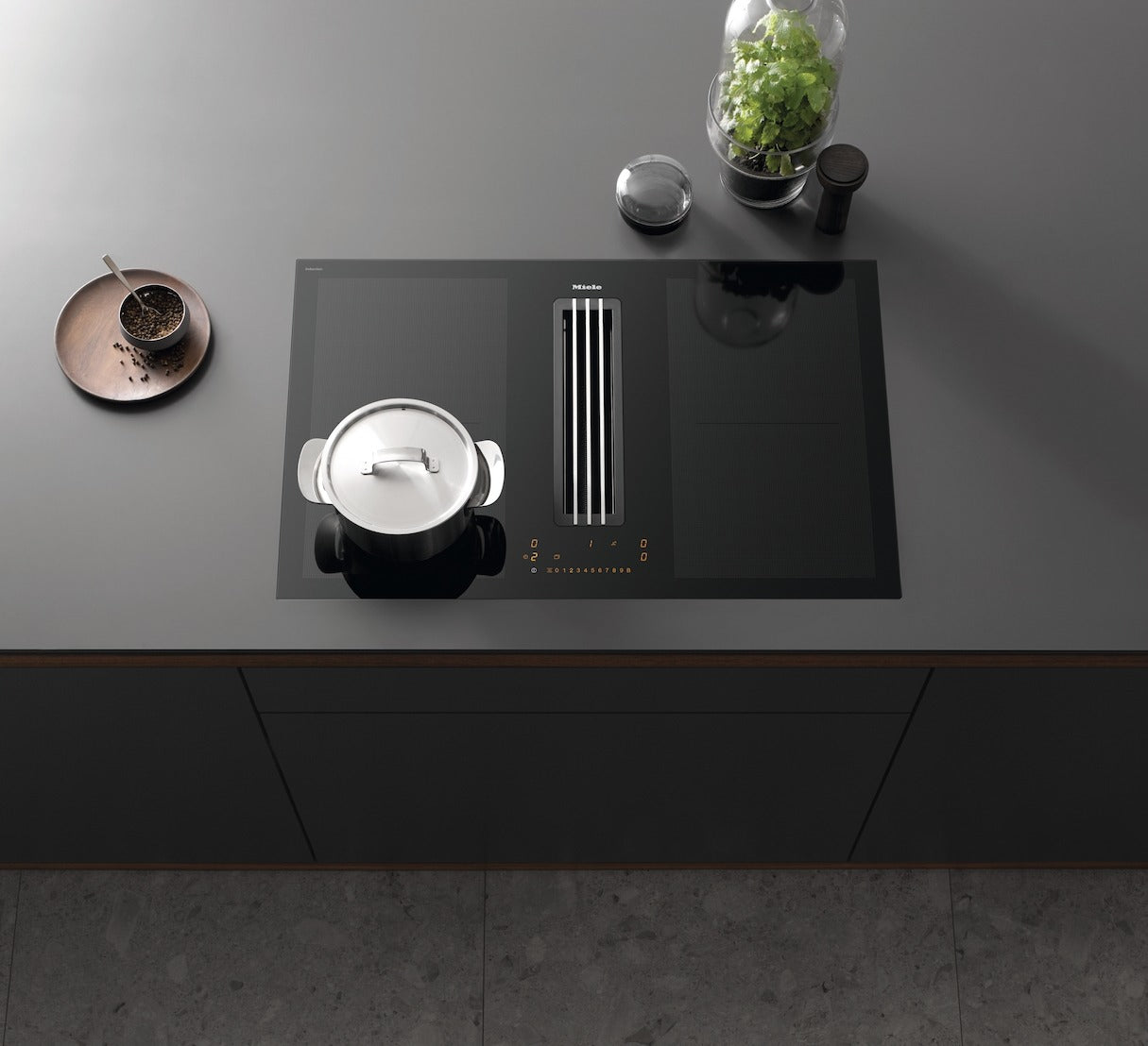 Bếp Từ Kết Hợp Hút Mùi Miele KMDA 7476 FL