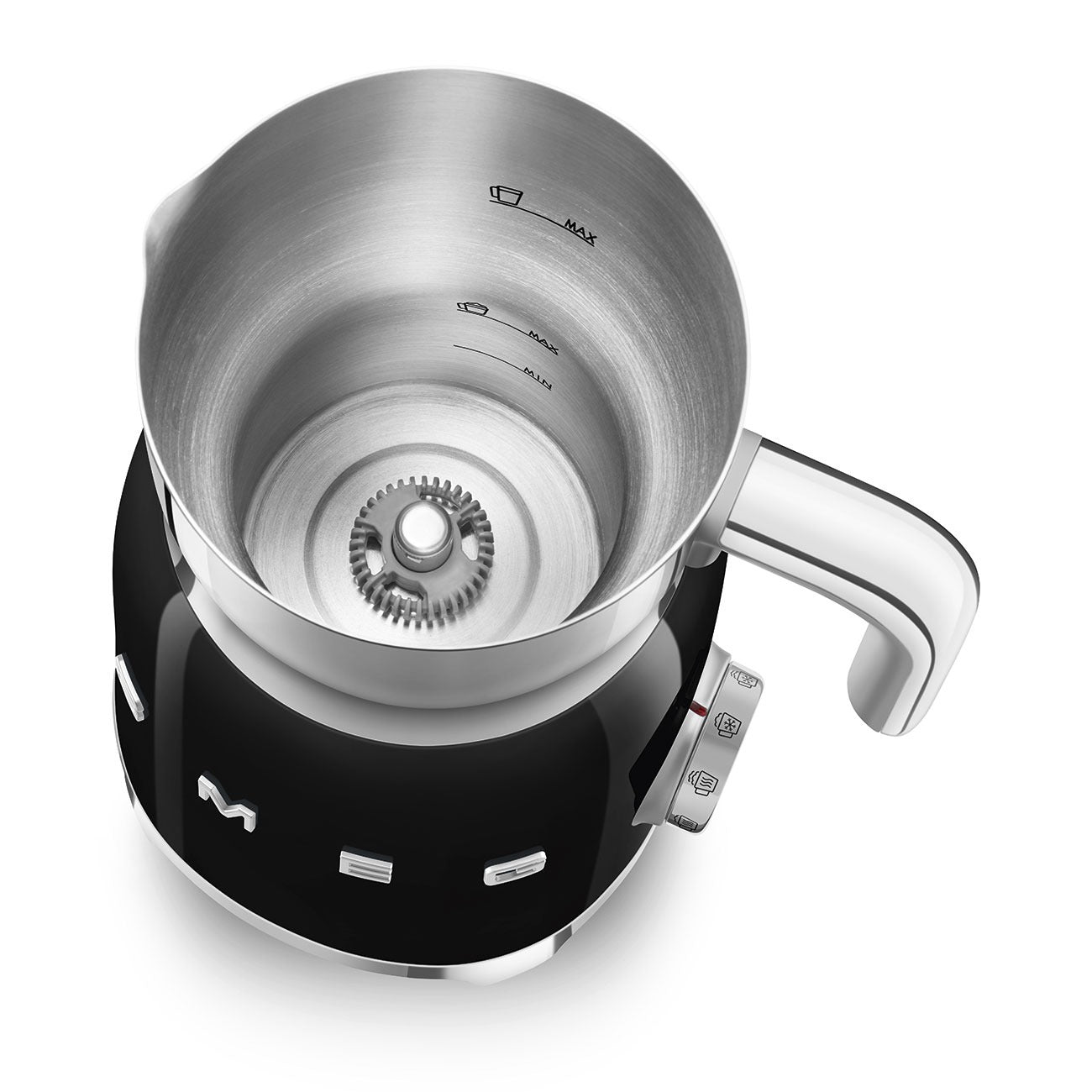Máy đánh sữa tạo bọt SMEG MFF01BLEU màu đen