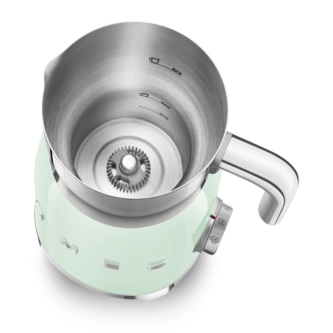 Máy đánh sữa tạo bọt SMEG MFF01PGEU màu xanh lá cây