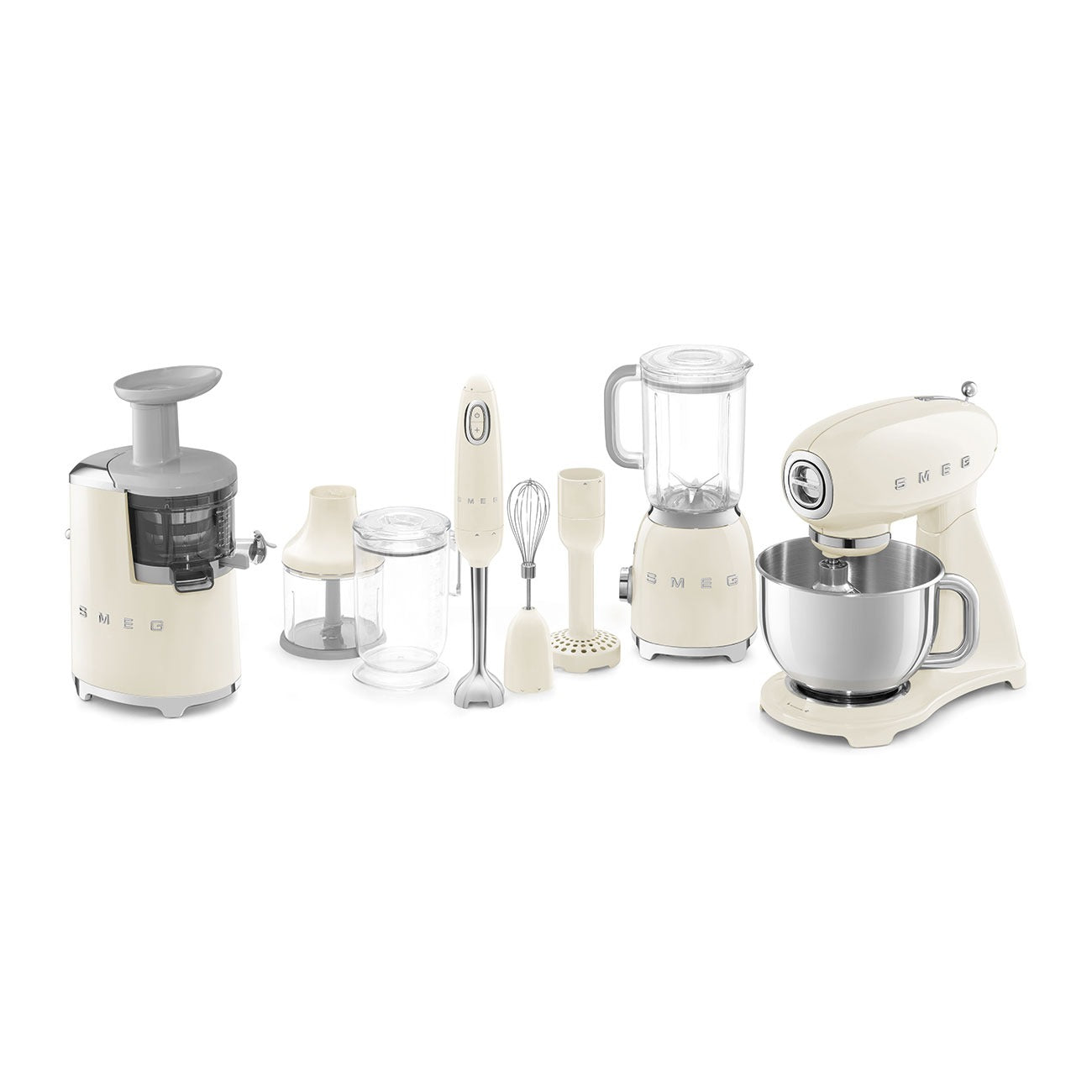 Máy trộn bột SMEG SMF03CREU màu kem