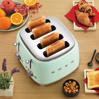 Máy nướng bánh mì SMEG TSF03PGEU màu xanh lá cây