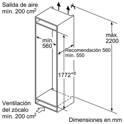 Tủ đông âm tủ BOSCH GIN81AE30|Serie 6