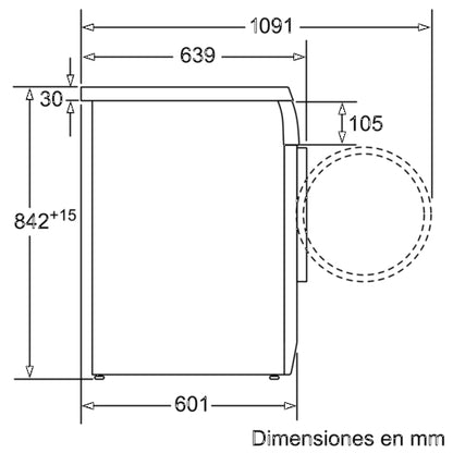 Máy sấy quần áo SIEMENS WT46W59XEE