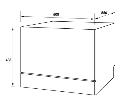 Máy rửa bát độc lập HAFELE HDW-T50A 538.21.190
