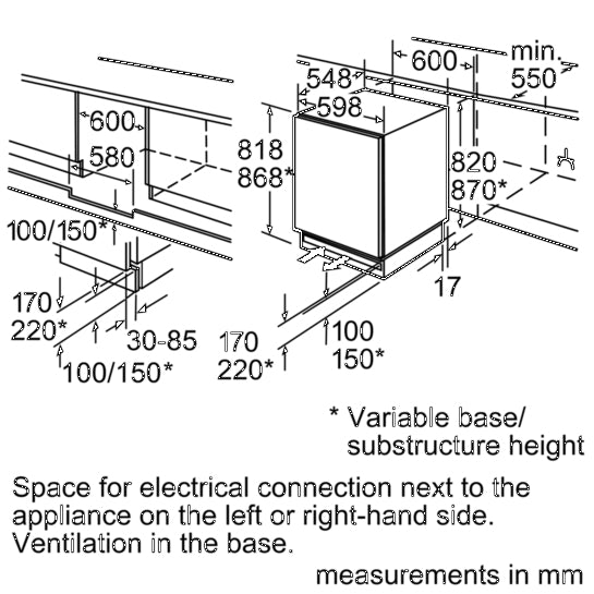 Tủ lạnh đơn SIEMENS KU15RA65