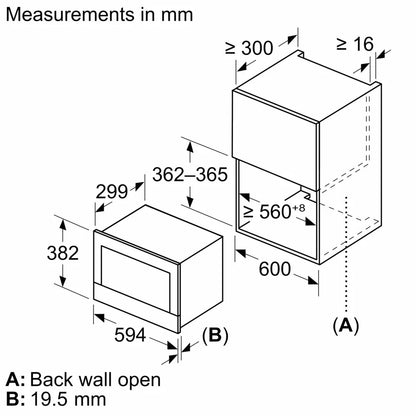 Lò vi sóng âm tủ Bosch BFL7221B1 Serie 8