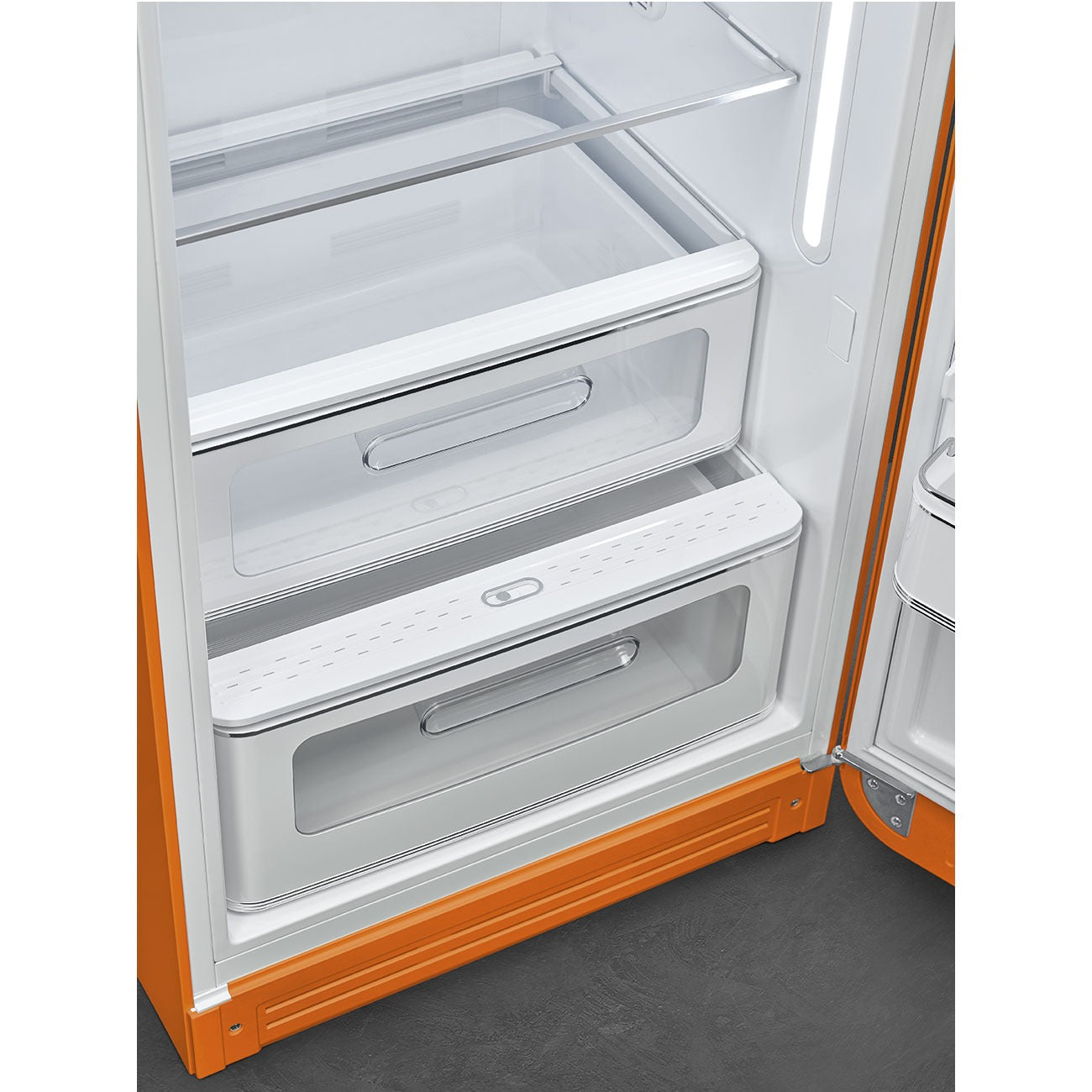 Tủ lạnh một cửa SMEG FAB28ROR5 màu cam cánh phải