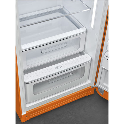 Tủ lạnh một cửa SMEG FAB28ROR5 màu cam cánh phải