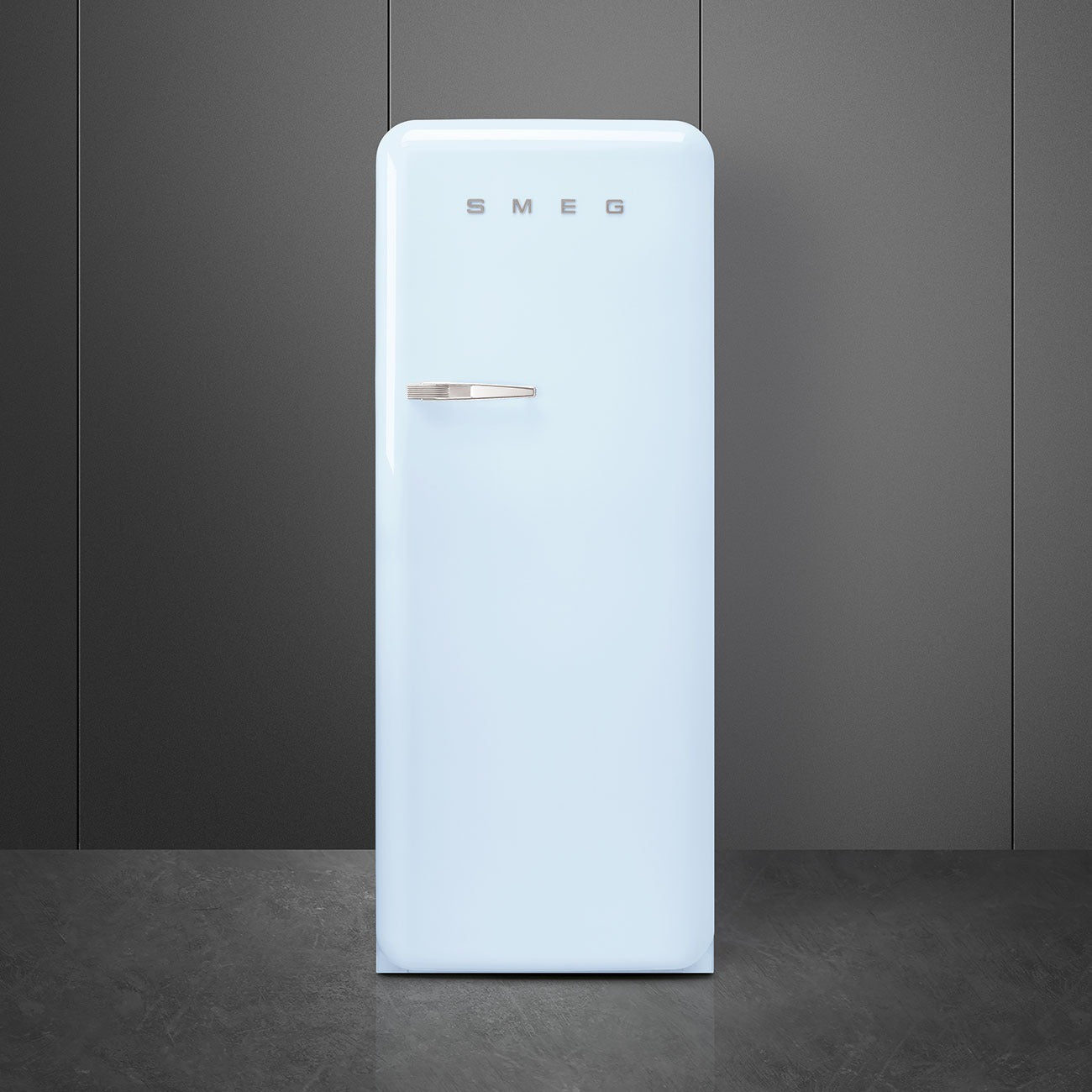 Tủ lạnh một cửa SMEG FAB28RPB5 màu xanh pastel cánh phải