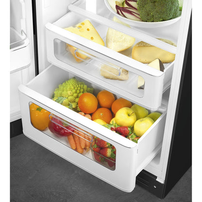 Tủ lạnh cửa đôi SMEG FAB30LBL5 màu đen cánh trái