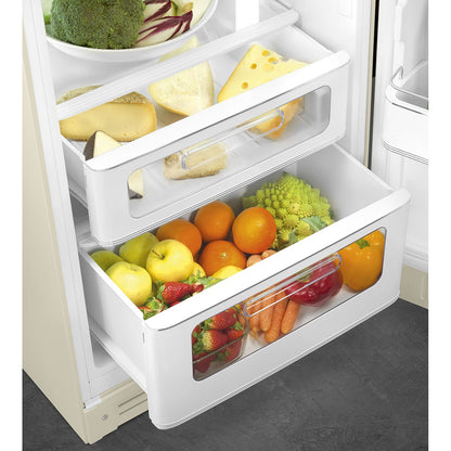 Tủ lạnh cửa đôi SMEG FAB30RCR5 màu kem cánh phải