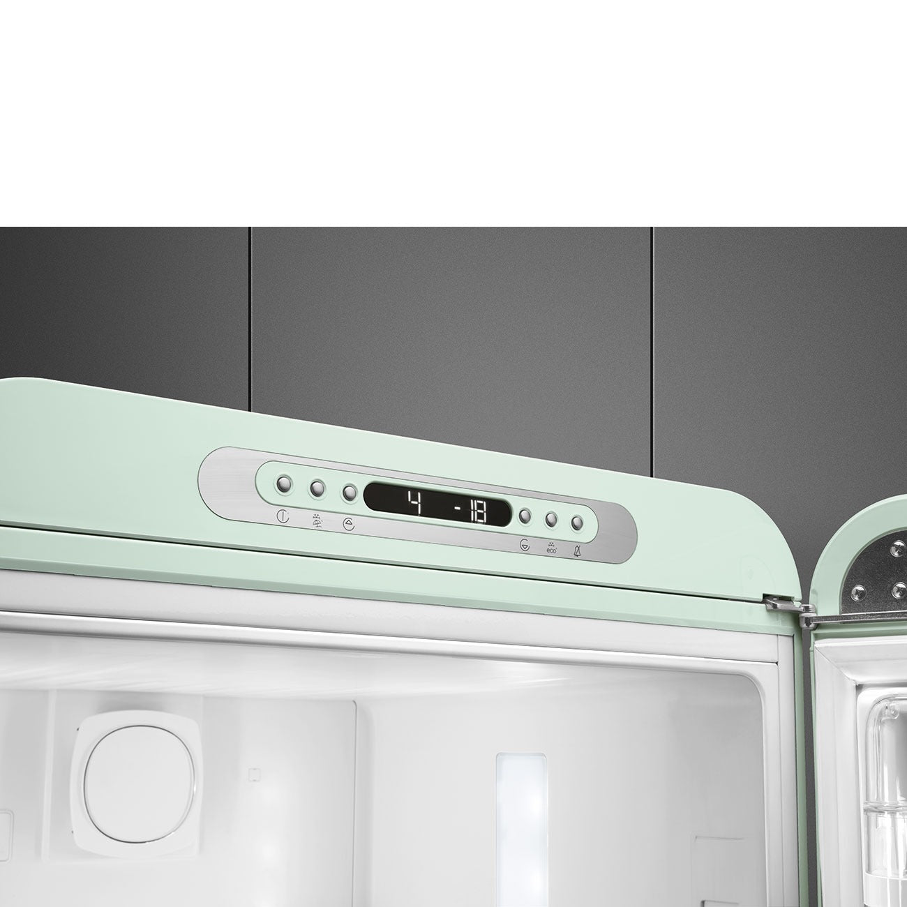 Tủ lạnh 2 ngăn SMEG FAB32RPG5 màu xanh lá cây cánh phải