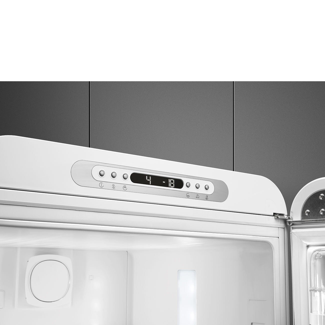 Tủ lạnh 2 ngăn SMEG FAB32RWH5 màu trắng cánh phải