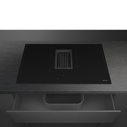 Bếp từ tích hợp hút mùi SMEG HOBD482D
