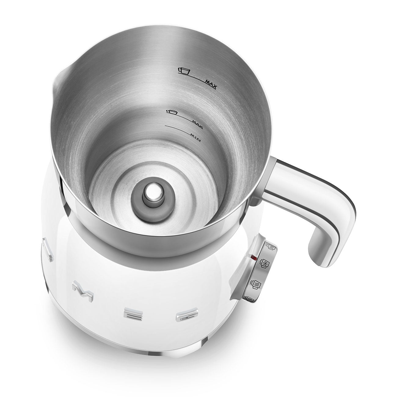 Máy đánh sữa tạo bọt SMEG MFF01WHEU màu trắng