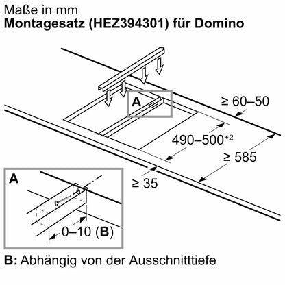 Bếp điện Domino Bosch PKF375FP2E Serie 6