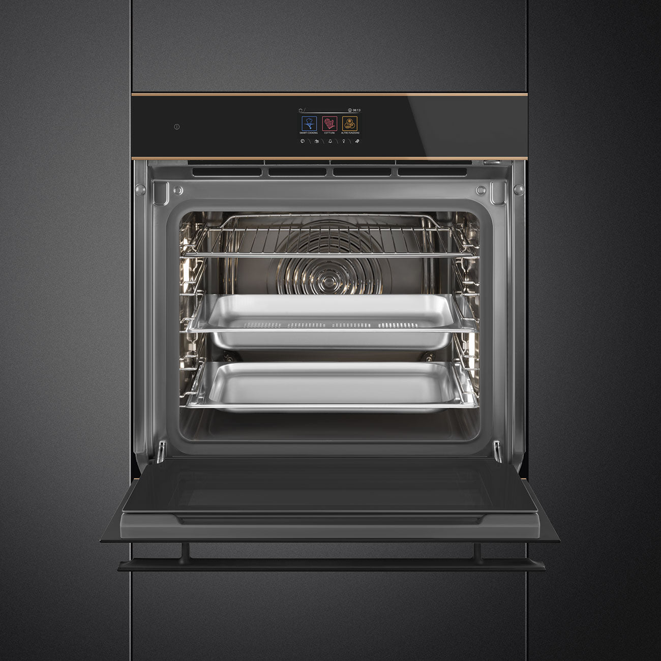 Lò nướng kết hợp hấp SMEG SO6604S4PNR
