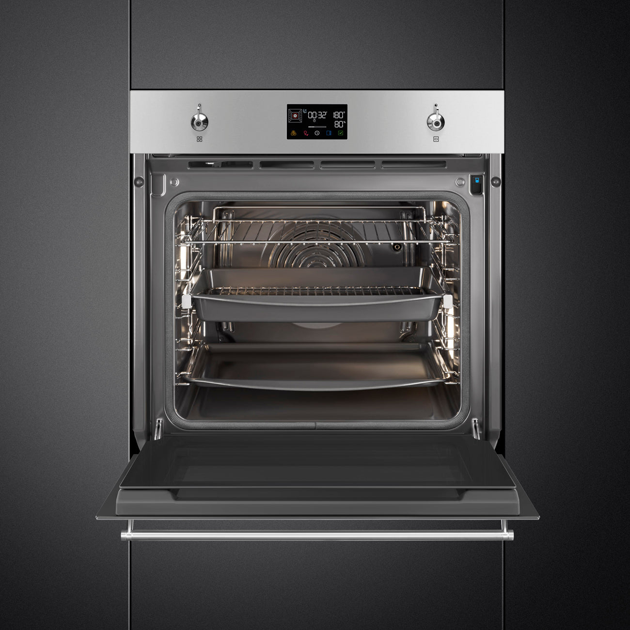 Lò nướng kết hợp hấp SMEG SOP6302S2PX