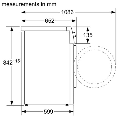 Máy sấy quần áo BOSCH WTW87561GB|Serie 8