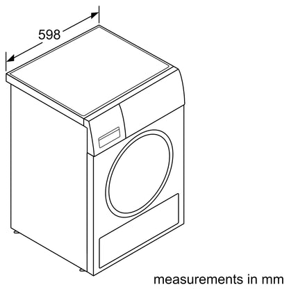 Máy sấy quần áo BOSCH HMH.WTX87MH0SG|Serie 8