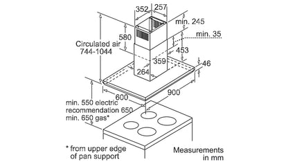 Máy hút mùi đảo BOSCH HMH.DIB091E51|Serie 6