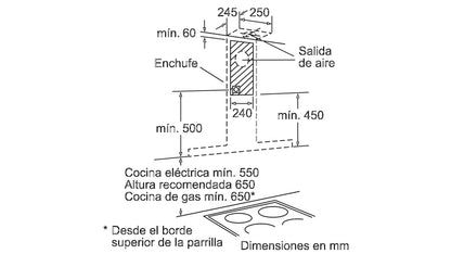 Máy hút mùi treo tường BOSCH DWB077A50|Serie 4