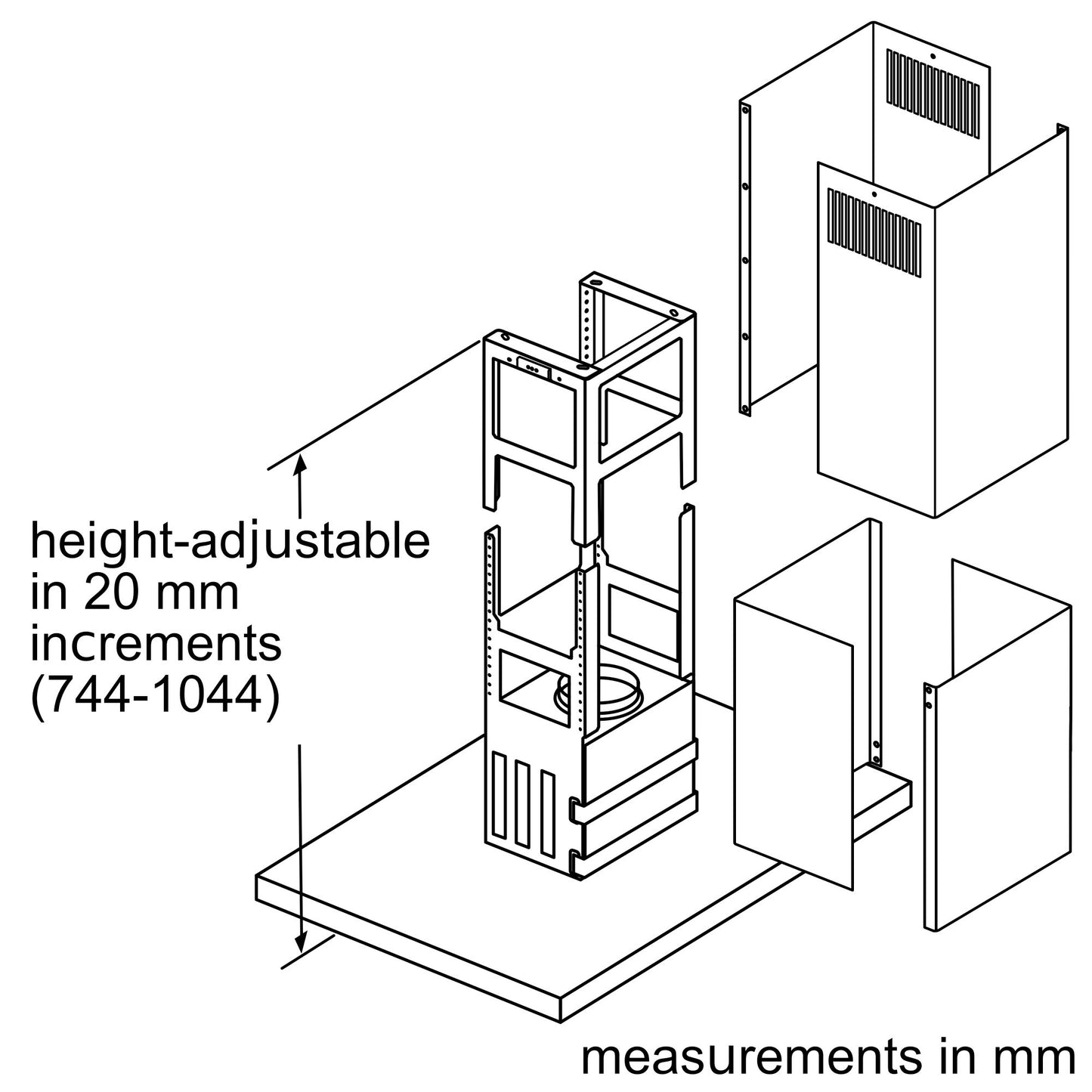 Máy hút mùi đảo BOSCH DIB98JQ50|Series 6